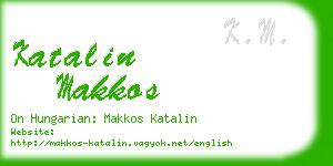 katalin makkos business card